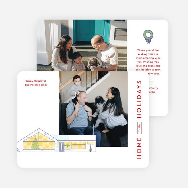 Nothing Like Home Holiday Cards and Invitations - Red