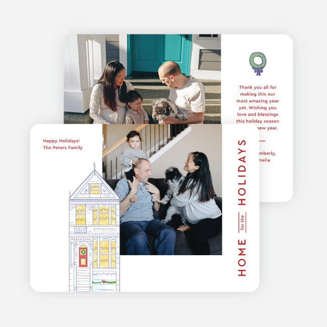 Nothing Like Home Holiday Cards and Invitations - Red