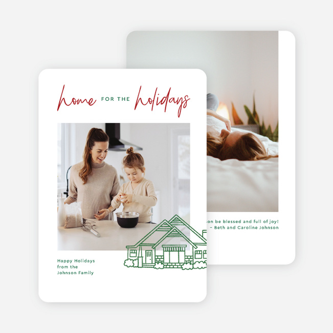 Warm Home Holiday Cards and Invitations - Multi