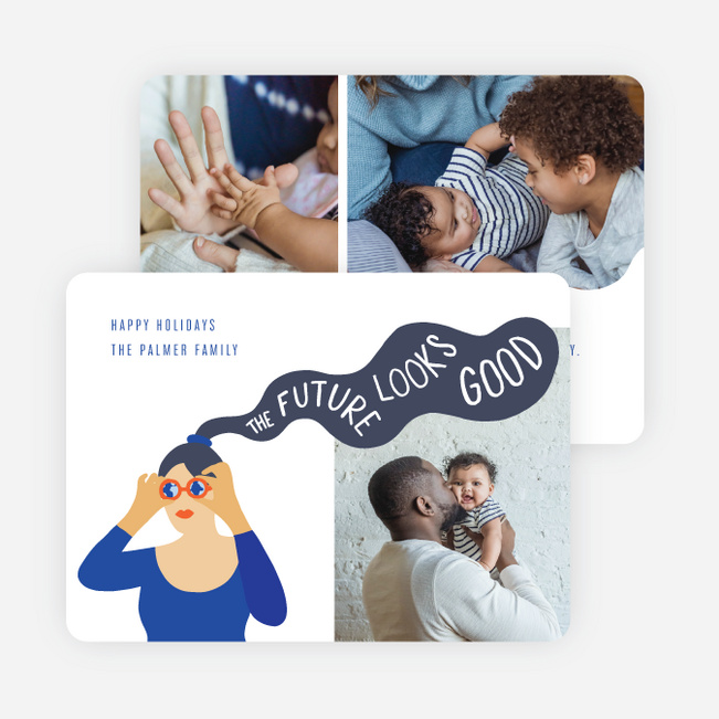 Future Looks Good New Year Cards and Invitations - Yellow