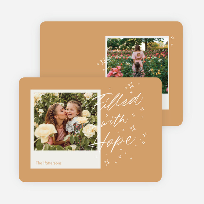 So Much Hope New Year Cards and Invitations - Yellow