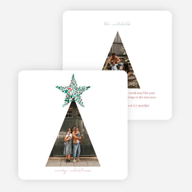 Natural Star Christmas Cards - Multi