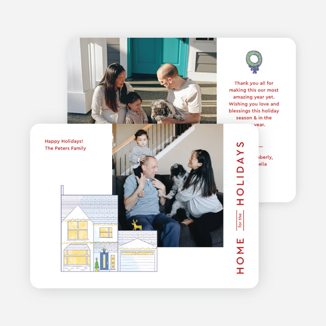 Nothing Like Home Holiday Cards and Invitations - Red