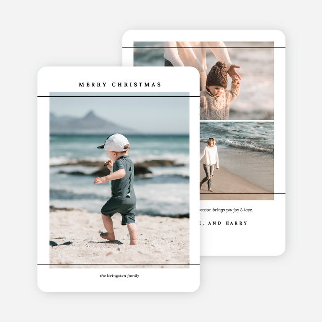Line of Sight Christmas Cards - White