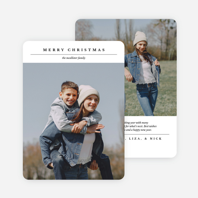 To the Point Christmas Cards - White