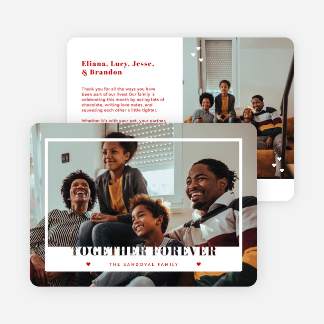 Forever Love Valentine’s Day Cards - Red