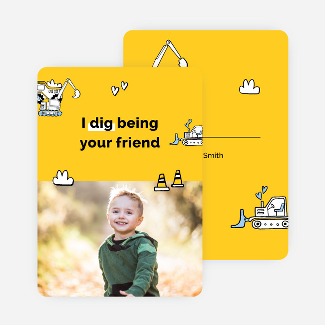 Truckloads of Fun Valentine’s Day Cards - Yellow