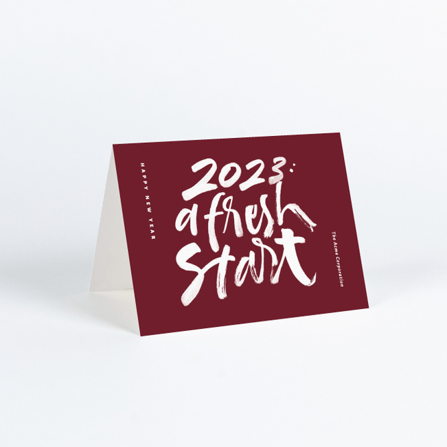 Bold Start Business and Corporate Holiday Cards - Red