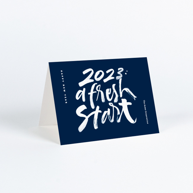 Bold Start Business and Corporate Holiday Cards - Blue