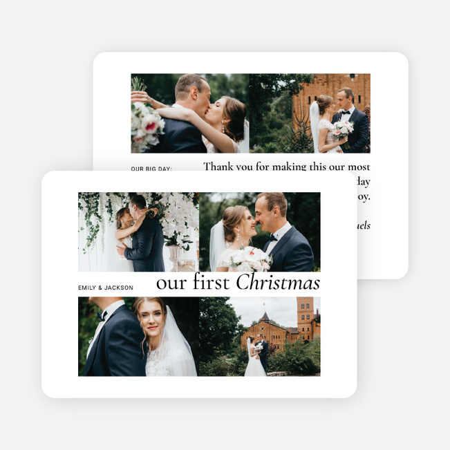 First Noel Together Christmas Cards - White