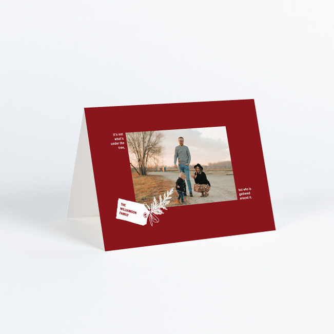 Labelled Frame Holiday Cards and Invitations - Red