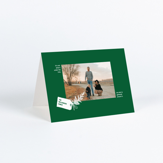 Labelled Frame Holiday Cards and Invitations - Green