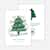 White & Green Dreams Corporate Holiday Cards & Corporate Christmas Cards - Green