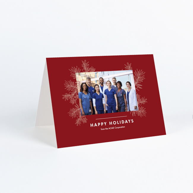 Fruitful Season Corporate Holiday Cards & Corporate Christmas Cards - Red