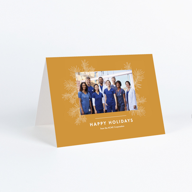 Fruitful Season Corporate Holiday Cards & Corporate Christmas Cards - Yellow