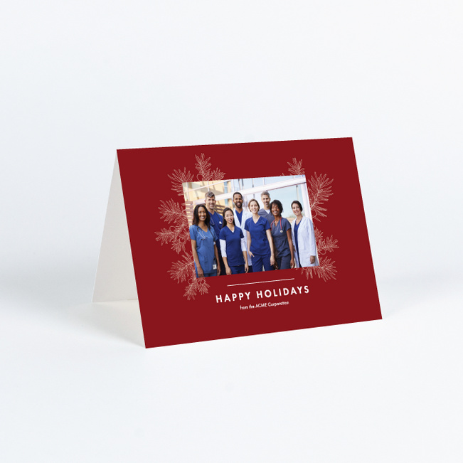 Fruitful Season Corporate Holiday Cards & Corporate Christmas Cards - Red