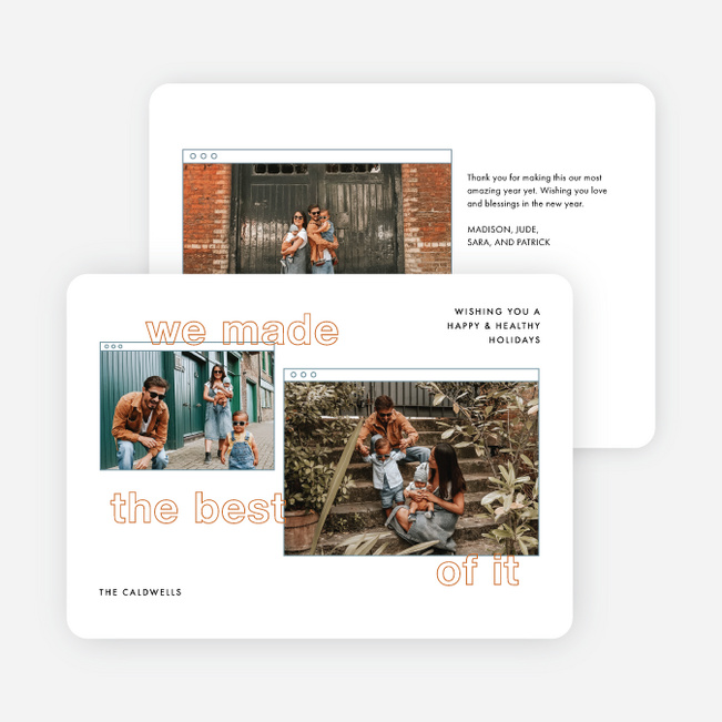 The Best of It Holiday Cards and Invitations - Orange