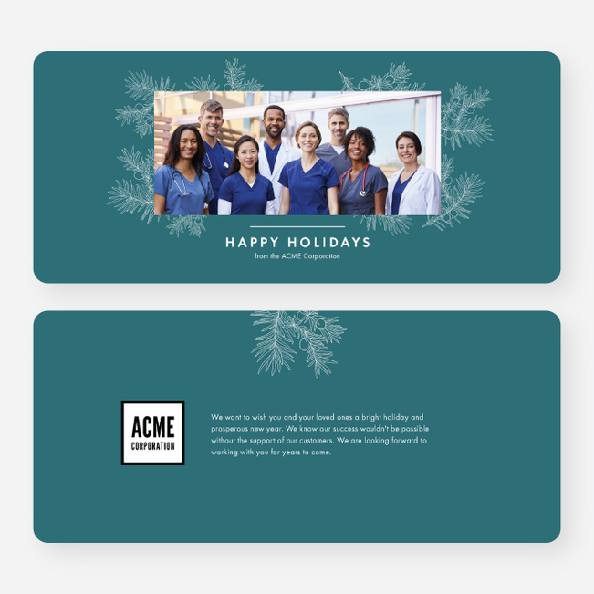 Fruitful Season Corporate Holiday Cards & Corporate Christmas Cards - Blue