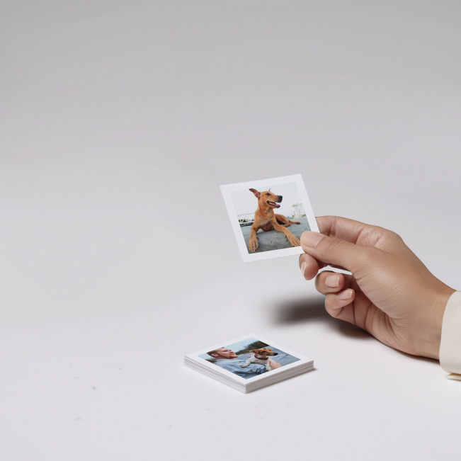 2.5” Square Photo Premium Eco Prints – White Border (16 ct) - White