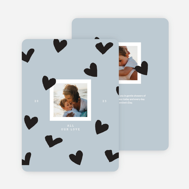 Bunch of Love Valentine’s Day Cards - Blue