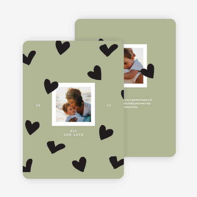 Bunch of Love Valentine’s Day Cards - Green
