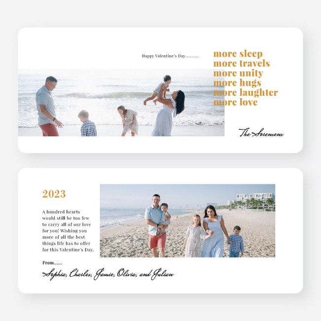 Loving Wishes Valentine’s Day Cards - Yellow