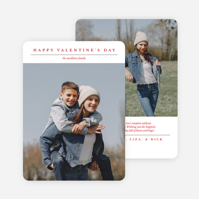 Captured by Love Valentine’s Day Cards - White