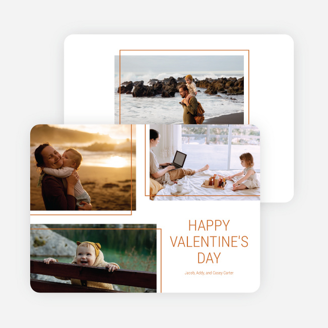 Gallery of Love Valentine’s Day Cards - Orange