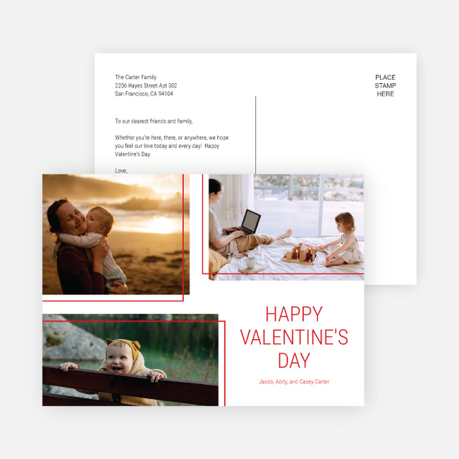 Gallery of Love Valentine’s Day Cards - Red