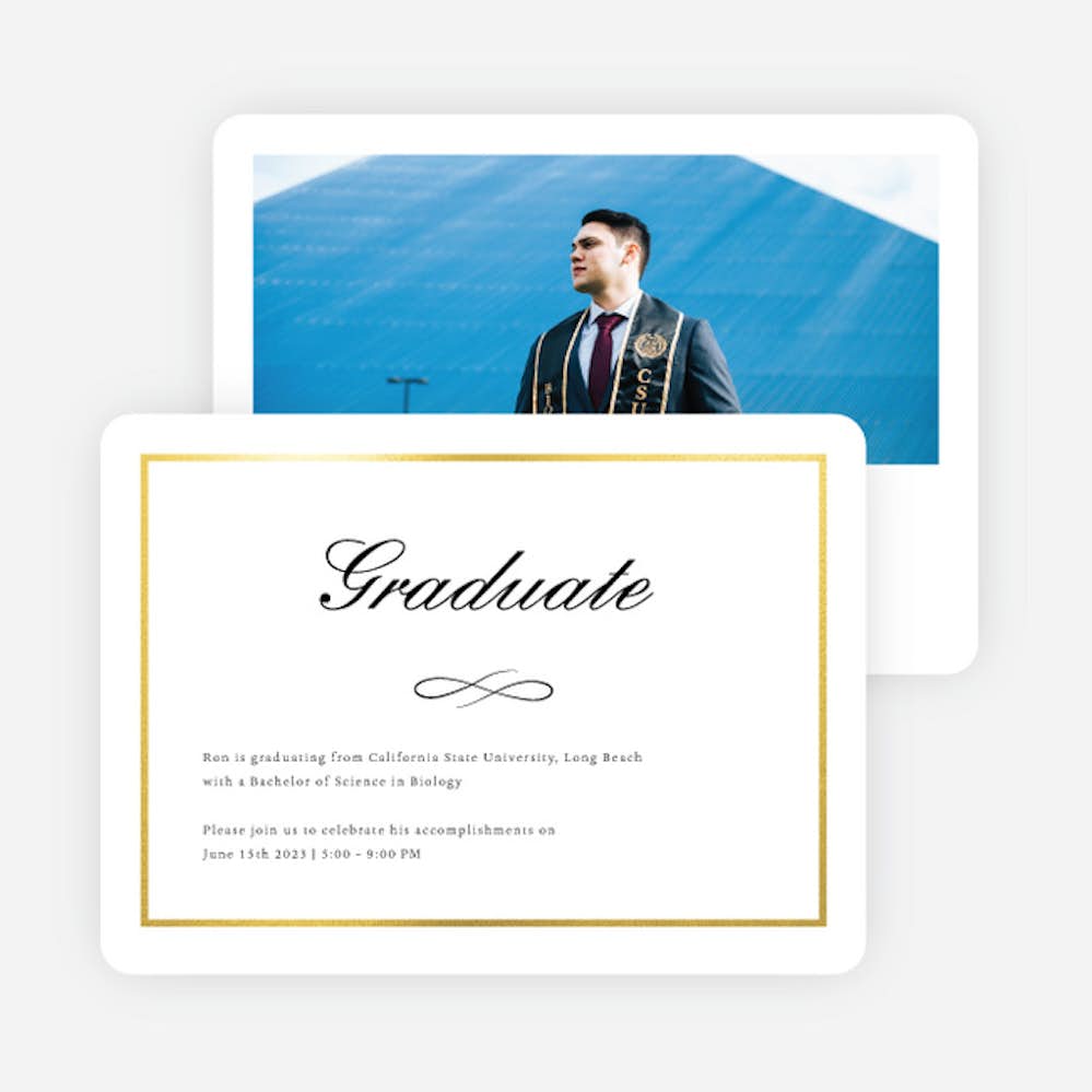 graduation invitation border designs