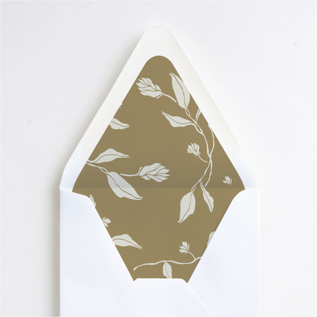 Stemming From Love Wedding Envelope Liners - Yellow