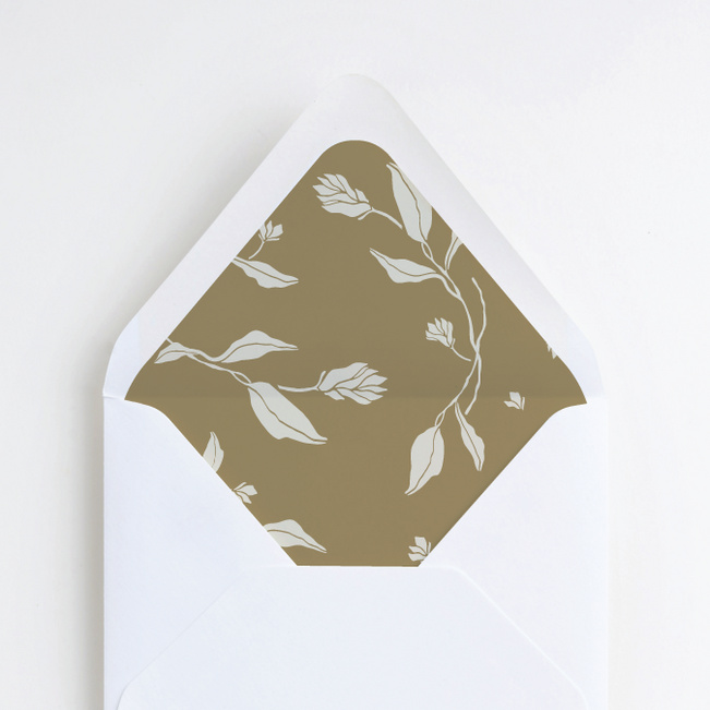 Stemming From Love Wedding Envelope Liners - Yellow