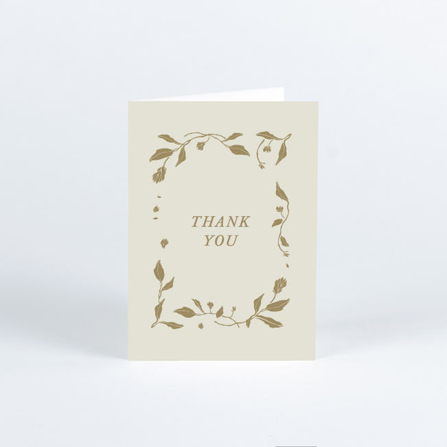 Stemming From Love Wedding Thank You Cards - Yellow
