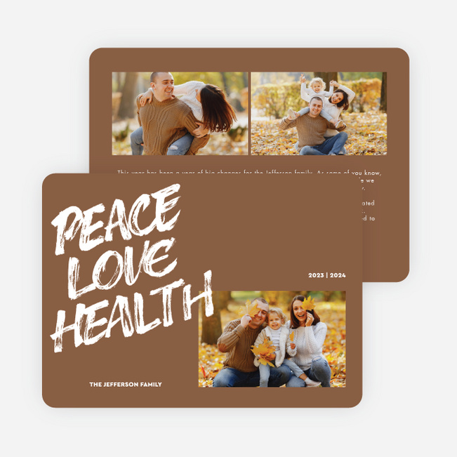 Paintbrush Tidings Holiday Cards and Invitations - Brown