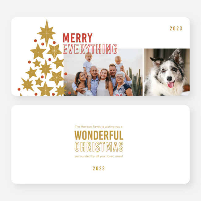 Tree Assemblage Christmas Cards - Multi
