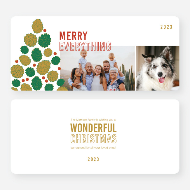 Tree Assemblage Christmas Cards - Multi