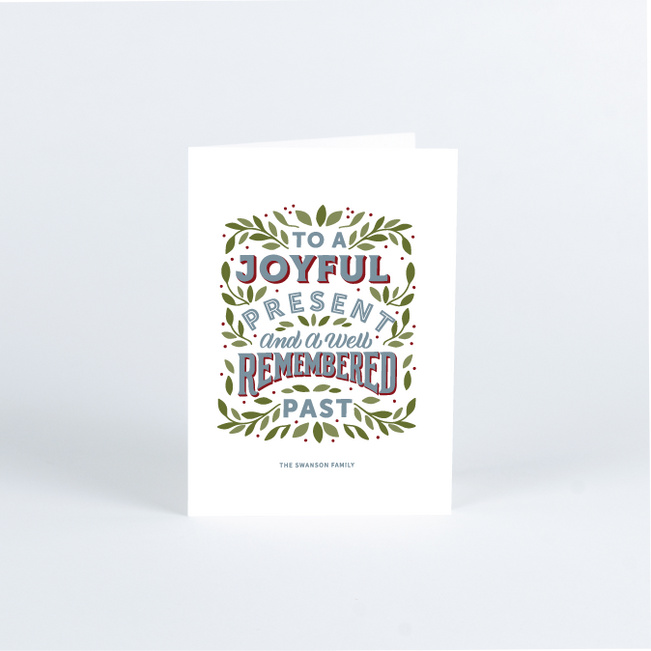 Well Remembered Holiday Cards and Invitations - Blue