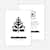 Holly Tree Corporate Holiday Cards - White