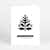 Holly Tree Corporate Holiday Cards - White