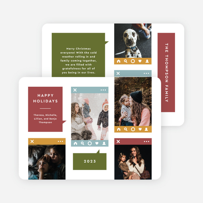 Festive Feed Holiday Cards and Invitations - Multi