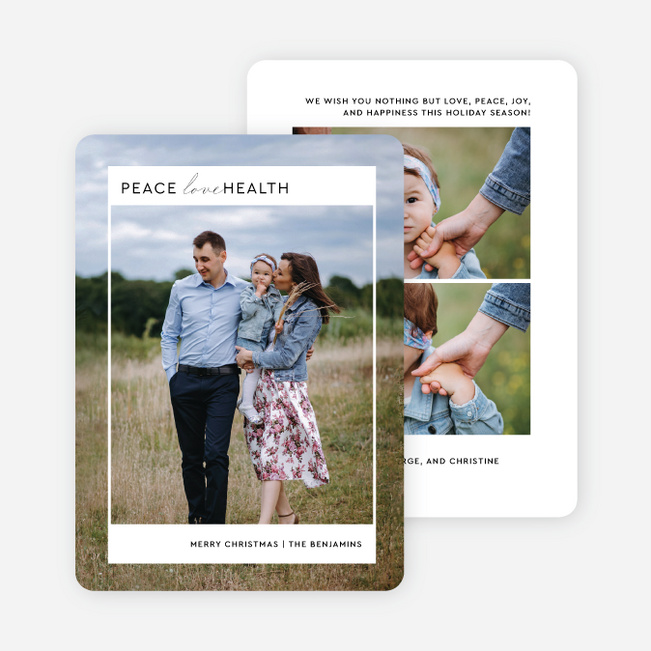 Picture of Perfection Personalized Christmas Cards - Black