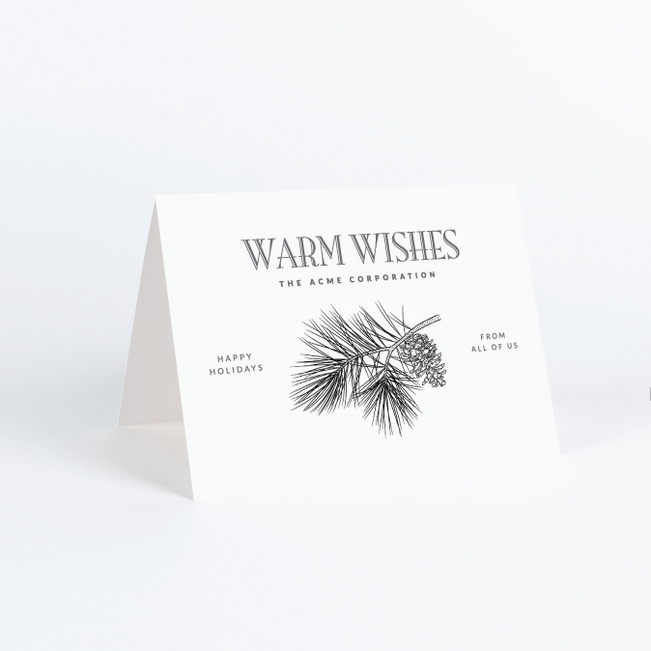 The Warmth of Winter Business Holiday Cards & Business Christmas Cards - White
