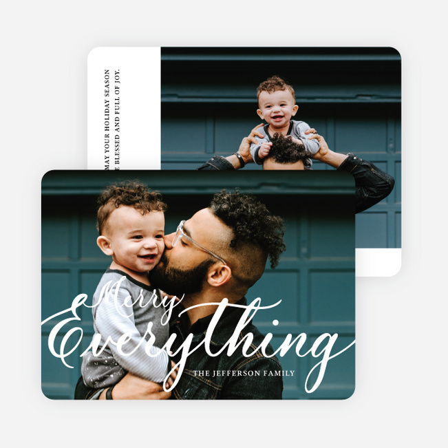 Season of Everything Holiday Cards and Invitations - White