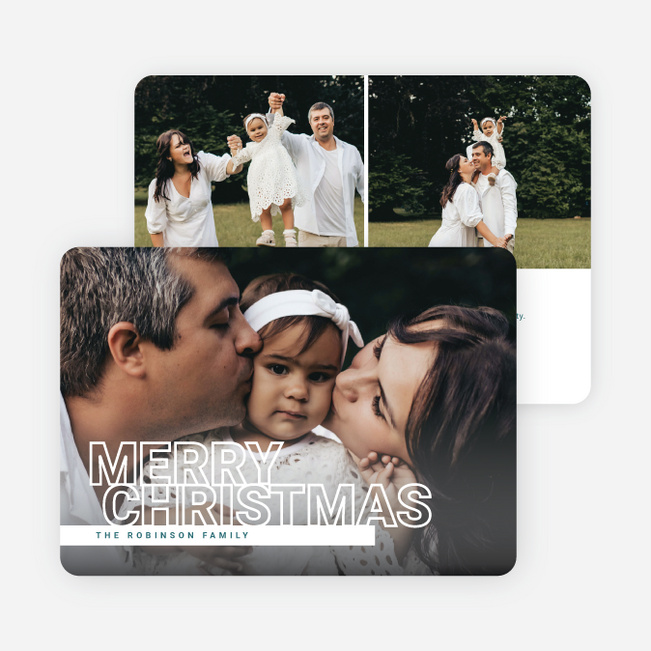 Intro to the Season Personalized Christmas Cards - White