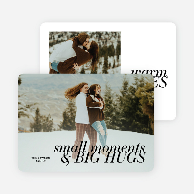 Smallest Moments Holiday Cards and Invitations - Black