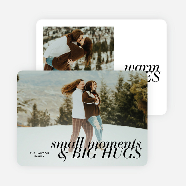 Smallest Moments Holiday Cards and Invitations - Black