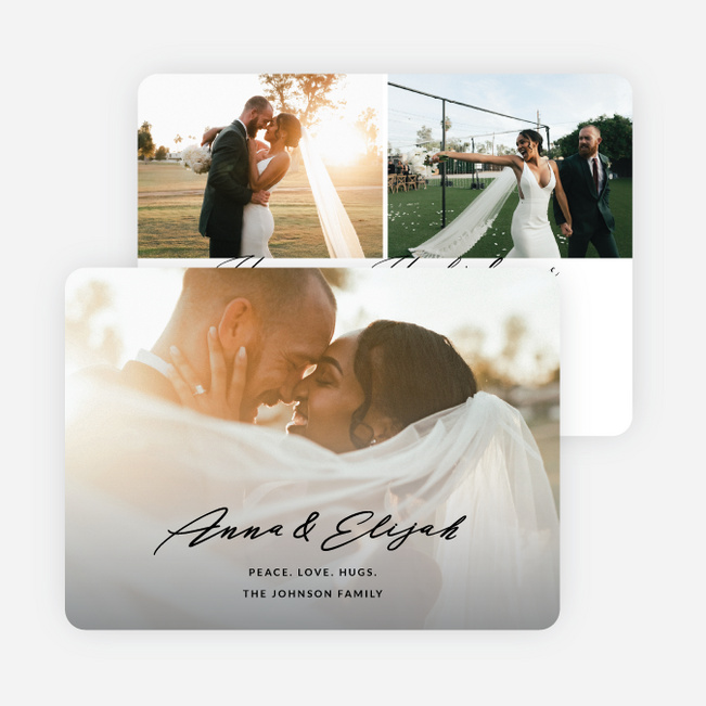 Wispy Wishes Holiday Cards and Invitations - Black