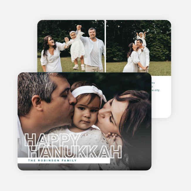 Intro to the Season Hanukkah Cards - White