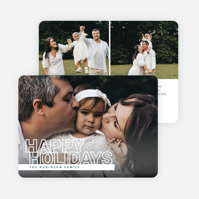 Intro to the Season Holiday Cards and Invitations - White