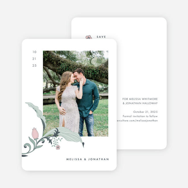 Romantic Simplicity Save the Date Cards - Multi